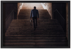 Berlin, Olympia Stadion Westend, Selbstporträt, 24 april 2012