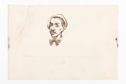 Envelop met zelfportret (ijlbode expresse)