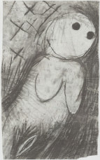 Geabstraheerde naakte figuur