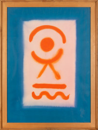 Oranje abstract figuur