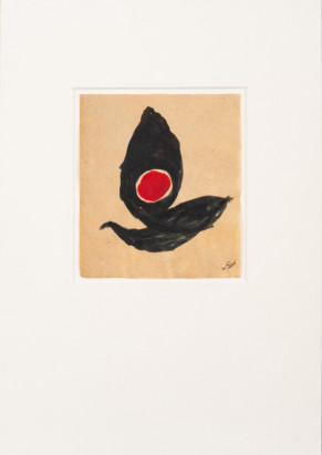 Compositie zwart/rood