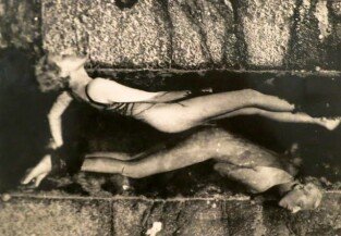 Self Portrait (Double Exposure in Rock Pool)