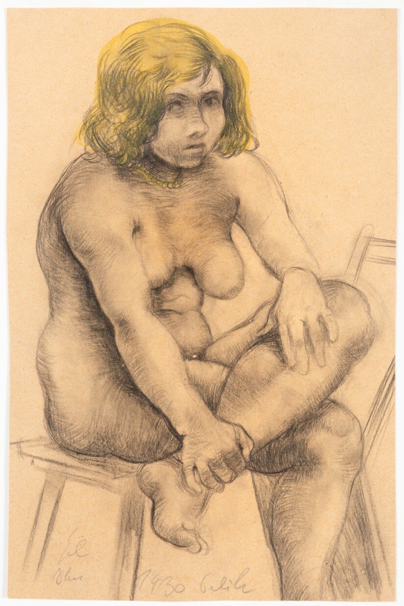 Zt (zittend naakt met blond haar)