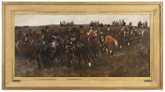 Gele Rijders op de heide bij Schaarsbergen