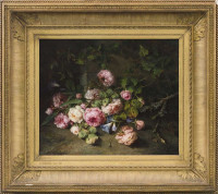 Stilleven van rozentakken