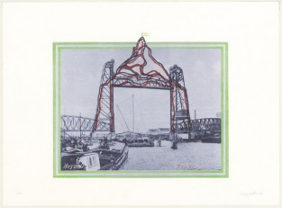 Hefbrug Rotterdam. River view (uit de serie Souvenir)