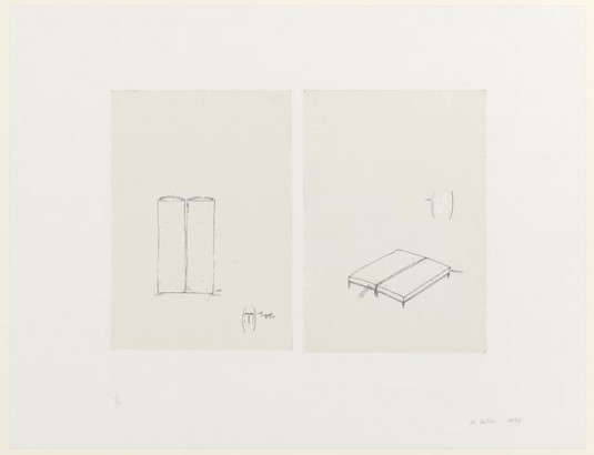 Schets voor urnenplaats en bed