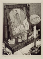 Stilleven met spiegel