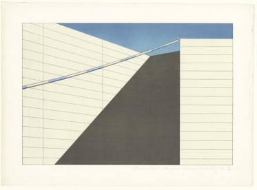 Hangende lat vanaf schutting