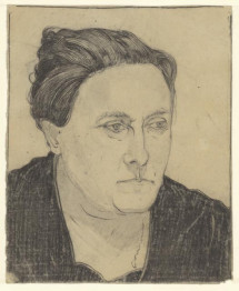 Moeder van de schilder, en face