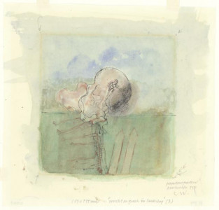 Vrucht en grassen in landschap 3