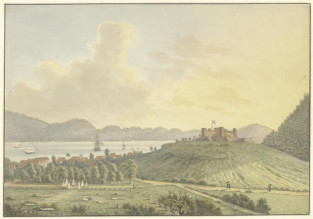 Banda eiland - Bandaneira met het fort Belgica