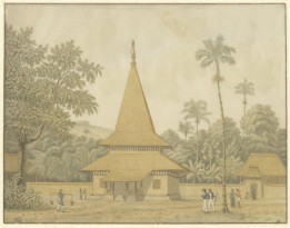 Molukken - moskee van Bato Merah (= rode steen)