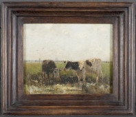 Weiland met twee koeien