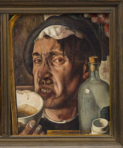 De medicijndrinker (uit de triptiek zelfportretten)