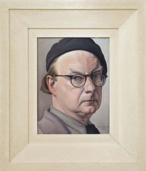 Zelfportret met Baskisch mutsje