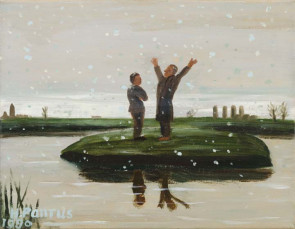 Gesprek in de sneeuw