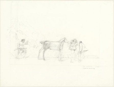 Studie voor 'Poging tot ontvoering door een tupamaro'