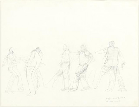 Studie voor 'Poging tot ontvoering door een tupamaro'