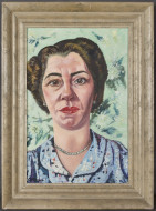 Portret van de kapster Bertha van der Laaken-Polak