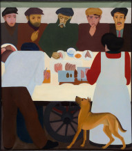 Vleeskar (Arbeiders rond voedselkar)