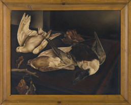 Stilleven met dode vogels