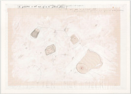 De geschiedenis is wit met af en toe gekleurde plekken