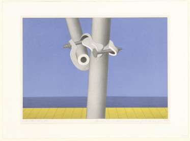 Paal met klemmen op boulevard